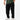 Ripstop Utility Pants in Black — front view on model from the waist down, showing the straight tapered leg worn with white sneakers.