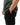 Ripstop Utility Pants in Black — side view on model showing the tonal Gracie Barra embroidery on the thigh and red-stitched pocket.