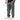 Ripstop Utility Pants in Gray — angled back view on model with hand in pocket, showing the tonal Gracie Barra embroidery and red-stitched pocket.