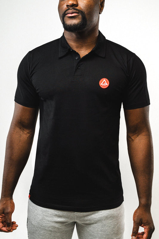 Red Shield Mens Polo - Black