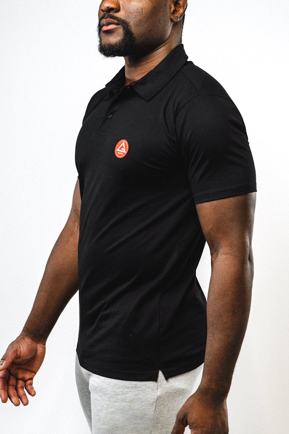 Red Shield Mens Polo - Black