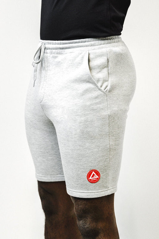 Red Shield Mens Shorts - Grey