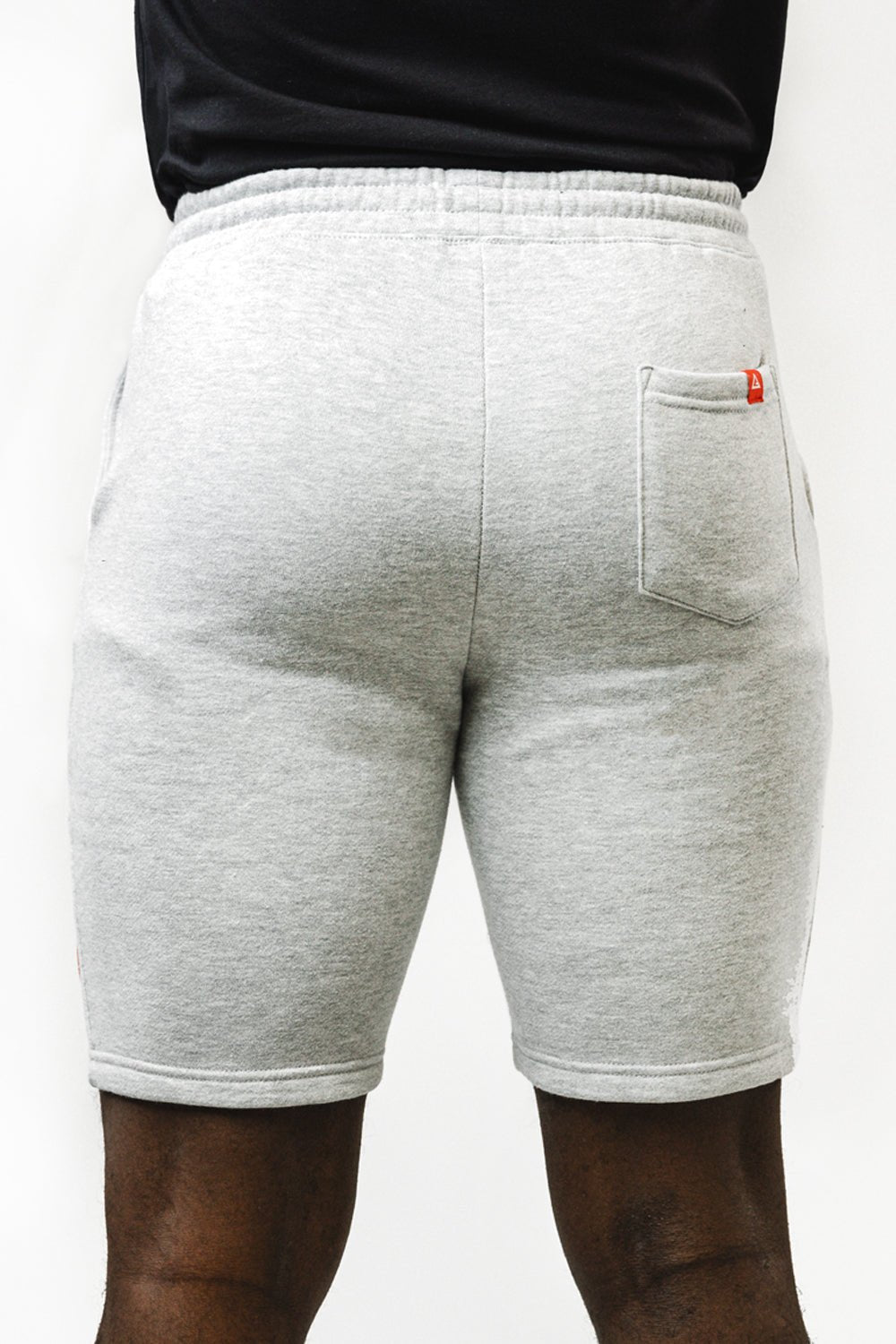 Red Shield Mens Shorts - Grey