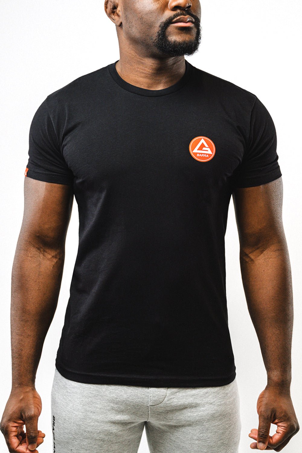 Red Shield Mens BJJ Tee - Black