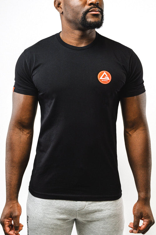 Red Shield Mens BJJ Tee - Black