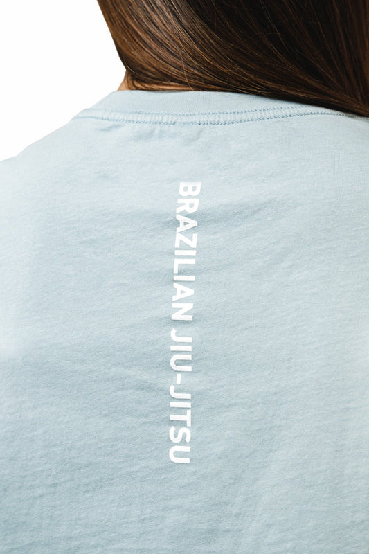 Red Shield Womens BJJ Tee - Light Blue