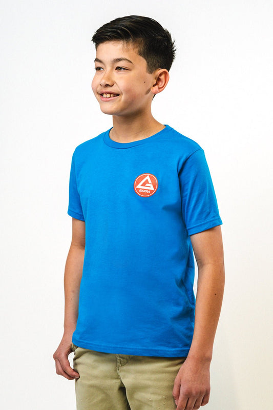 Red Shield Youth BJJ Tee - Turquoise