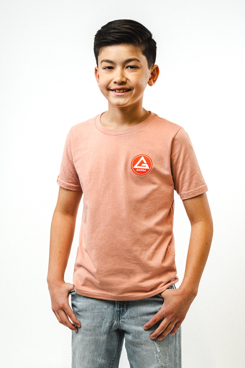 Red Shield Youth BJJ Tee - Pink