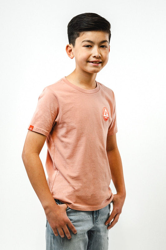 Red Shield Youth BJJ Tee - Pink