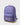 Purple Sakura floral Gracie Barra backpack, front angle, with pink Stacked wordmark, Legacy G Brazilian Jiu-Jitsu side print, and brown suede leather base.