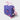 Purple Sakura Kids Lunchbox front view showing floral pattern, Pink Gracie Barra logo and front zippered pocket