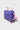 Purple Sakura Kids Lunchbox front view showing floral pattern, Pink Gracie Barra logo and front zippered pocket