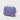 Purple Sakura Kids Lunchbox with pink floral pattern, three-quarter view showing the front zippered pocket, Gracie Barra logo patch, and pink adjustable shoulder strap.