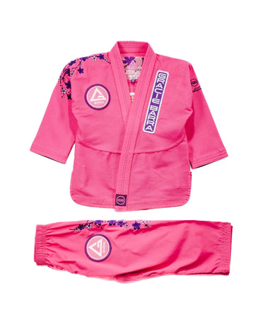 Sakura V3 Kids BJJ Gi – Pink | Gracie Barra Wear – GB Wear display picture 2