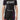 Youth model wearing Sakura V3 black rashguard with purple stitching and floral sleeve print, paired with matching black shorts, front view