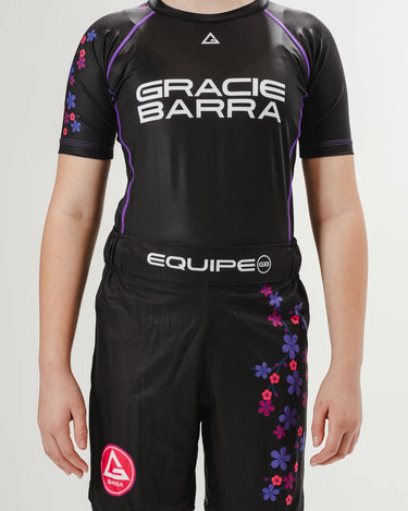 Sakura V3 Youth Rashguard Black | Kids BJJ Rashguard – GB Wear