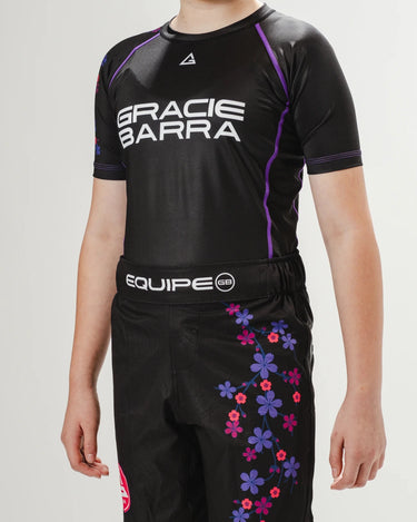 Sakura V3 Youth Rashguard Black | Kids BJJ Rashguard – GB Wear