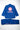 Rear flat lay of Sakura V3 Women’s Kimono in blue with large Red Shield back logo, Equipe detail, and matching pants with pink Sakura embroidery on white background