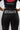 Back view of Sakura V3 women’s black no-gi shorts with large Gracie Barra wordmark and Equipe GB waistband branding.