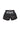 Back view of Sakura V3 women’s black no-gi shorts with large Gracie Barra wordmark across waistband.