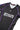 Close-up front detail of Sakura V3 Women’s black BJJ rashguard showing V-neck collar, white Gracie Barra logo, purple seam panels, and Sakura shoulder print