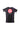 Back flat lay of Sakura V3 Women’s black BJJ rashguard with large red Gracie Barra shield logo, Sakura shoulder print, and purple panel stitching on white background