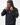 Technical Flow Mens Hoodie in slate, front view on model with hood up and hands gripping the hood, white Legacy G chest logo.