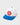 Gracie Barra Unified RS youth snapback cap in white with a blue flat brim and red circular Barra logo patch on the front.