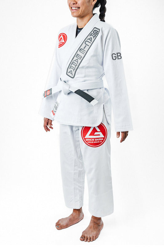 GB1 Womens Kimono with Belt - White