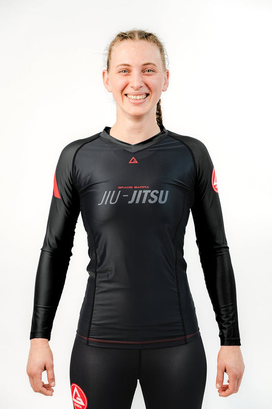 GB Performance L/S Womens Ranked Rashguard by Adidas - Black