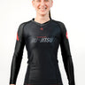 GB Performance L/S Womens Ranked Rashguard by Adidas - Black