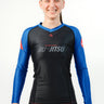 GB Performance L/S Womens Ranked Rashguard by Adidas - Blue