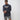 Lutador Mens Active Longsleeve Tee in navy, video of model turning to show the front Gracie Barra Lutador graphic, side fit, and Jiu-Jitsu back logo.