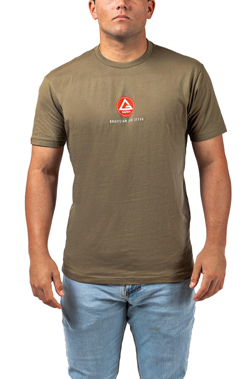 Red Shield Mens Tee - Military Green