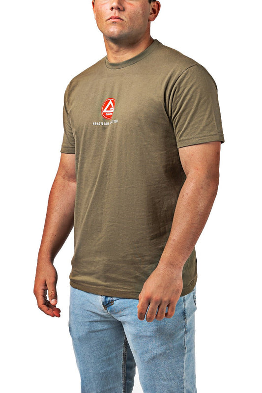 Red Shield Mens Tee - Military Green