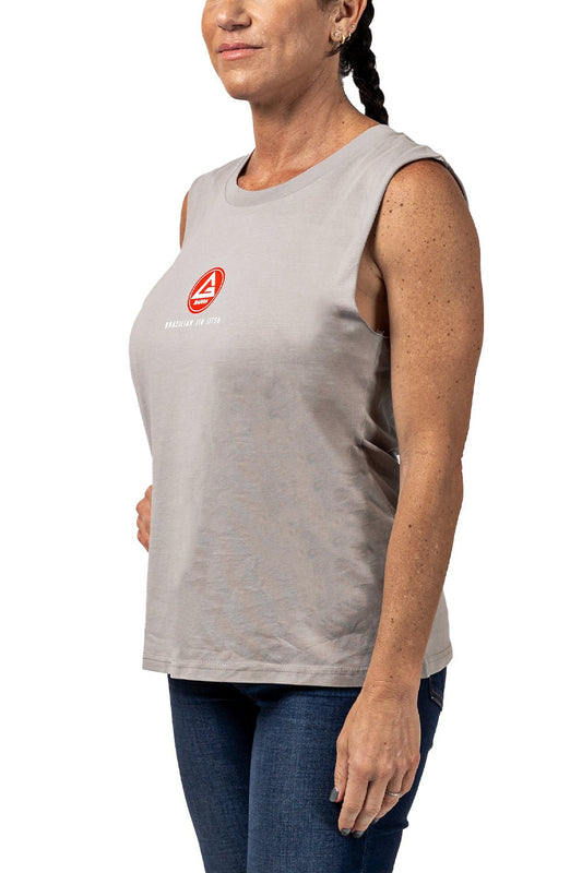 Red Shield Womens Tank - Grey