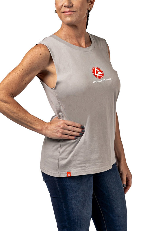 Red Shield Womens Tank - Grey