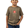 Red Shield Youth Tee - Military Green