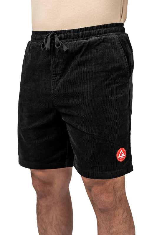 Red Shield Mens Corduroy Short - Black