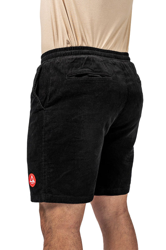 Red Shield Mens Corduroy Short - Black