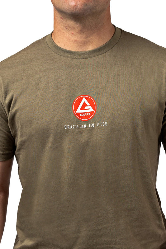 Red Shield Mens Tee - Military Green