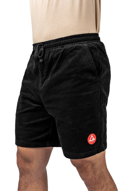 Red Shield Mens Corduroy Short - Black