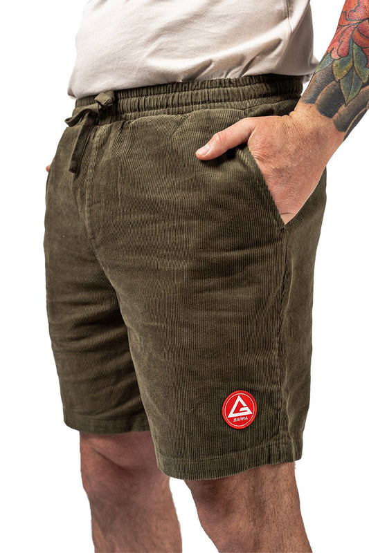 Red Shield Mens Corduroy Short - Green