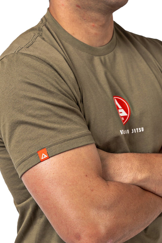 Red Shield Mens Tee - Military Green