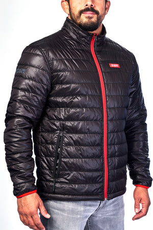 Stacked Puffer Jacket Mens - Black