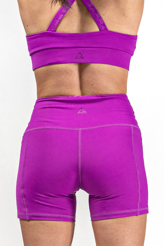 GB Elevate High Waist Shorts - Purple