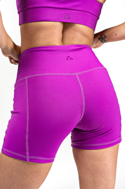 GB Elevate High Waist Shorts - Purple