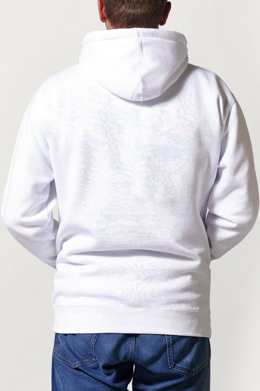 JJ Postcard Mens Hoodie - White