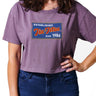 JJ Postcard Womens Cropped Tee - Mauve