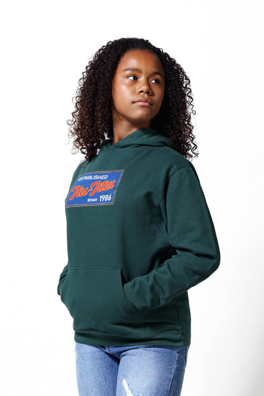 JJ Postcard Youth Hoodie - Green